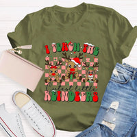I Teach the Cutest Little Reindeers Shirt, Teacher Christmas T-Shirt, Humorous Holiday Educator Graphic Tee, Xmas Teacher Present