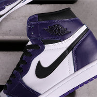 High Top Sneakers, Purple Colorway, Lace Up Design, Casual Gift for Sneaker Fans