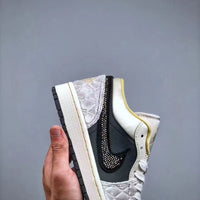 Retro Low Top Basketball Shoes, Black Gray Colorway, Lace Up Design, Casual Gift for Shoe Lovers