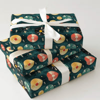 Music Lover Christmas Gift Wrap, Retro Vinyl Record Wrapping Paper, Vintage LP Holiday Wrapping Paper, Mid Century Gift Wrap Paper Roll