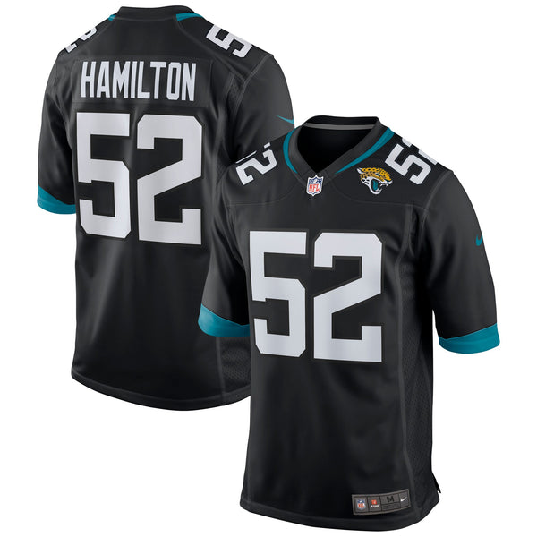 Jacksonville Jaguars DaVon Hamilton Black Game Jersey