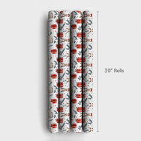 Adorable Watercolor Llama Gift Wrap, Christmas Llama Wrapping Paper, Festive Alpaca Llama Wrapping Paper, Winter Holiday Animal Present Wrap