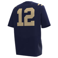 #12 Navy Midshipmen Replica Football Jersey - Navy
