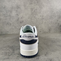 Low Top Sneakers, Blue White Colorway, Lace Up Design, Casual Gift for Sneaker Fans