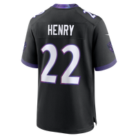 Baltimore Ravens Derrick Henry Black Alternate Game Jersey