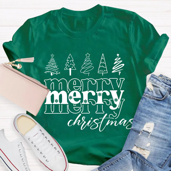 Festive Holiday Teacher Shirt, Christmas Tree Teacher T-Shirt, Adorable Winter Educator Tee, School Christmas Graphic Tee, Ho