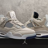 Mid Top Sneakers, Beige White Colorway, Lace Up Design, Casual Gift for Sneaker Fans