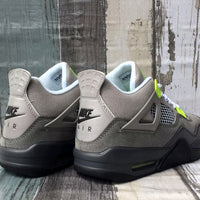 Low Top Sneakers, Green Gray Colorway, Lace Up Design, Casual Gift for Sneaker Fans