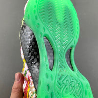 Low Top Sneakers, White Green Colorway, Lace Up Design, Casual Gift for Sneaker Fans