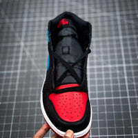 Low Top Sneakers, Blue Black Colorway, Lace Up Design, Casual Gift for Sneaker Fans