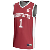 #1 Washington State Cougars Lightweight Basketball Jersey - Crimson
