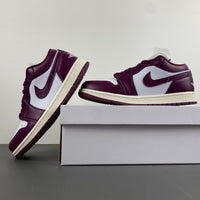 Low Top Sneakers, Burgundy White Colorway, Lace Up Design, Casual Gift for Sneaker Fans