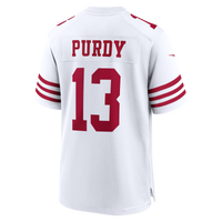 San Francisco 49ers Brock Purdy White 80th Anniversary Game Jersey