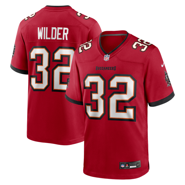 Tampa Bay Buccaneers James Wilder Red Game Retired Player Jersey