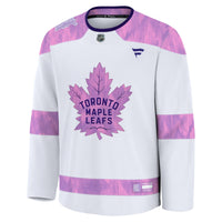 Toronto Maple Leafs White Hockey Fights Cancer Survivor Practice Jersey