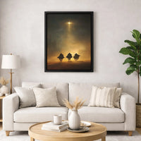 Star of Bethlehem Canvas Wall Art, Three Wise Men Nativity Canvas Print, Christian Christmas Canvas, Religious Nativity Wall Art, Xmas Present