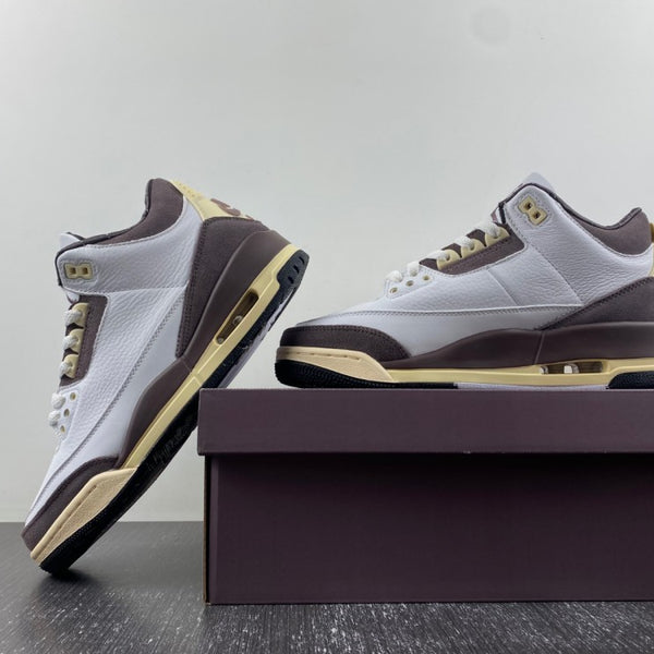 Low Top Sneakers, White Brown Colorway, Lace Up Design, Casual Gift for Sneaker Fans