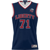 #71 Liberty Flames Lightweight Basketball Jersey - Navy