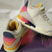 Sneakers, White Yellow Purple Colorway, Lace Up Design, Casual Gift for Sneaker Fans