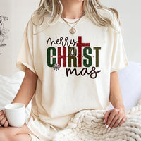 Religious Christmas Faith Shirt, Merry Christ-mas Cross T-Shirt, Christian Holiday Graphic Tee, Christian Christmas T-Shirt, Faith Present