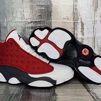 Sneakers, White Red Gray Colorway, Lace Up Design, Casual Gift for Sneaker Fans