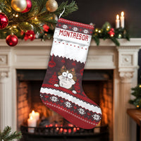 Cartoon Kitten Holiday Stocking, Ugly Sweater Cat Christmas Stocking, Personalized Cat Christmas Stocking, Pet Lover Xmas Fireplace Decor