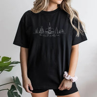 Minimalist Christmas Church T-Shirt, Oh Come Let Us Adore Him T-Shirt, Christian Faith Graphic Tee, Scripture Holiday Shirt, Jesus Present