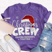 Making Memories Together Tee, Christmas Crew Shirt, Holiday Santa Hat Graphic T-Shirt, Matching Family Christmas Shirt, Group Holiday Tee