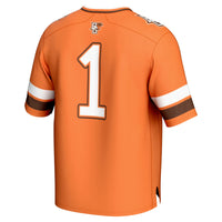 #1 Bowling Green St. Falcons Lightweight Collegiate Football Fashion Jersey - Orange