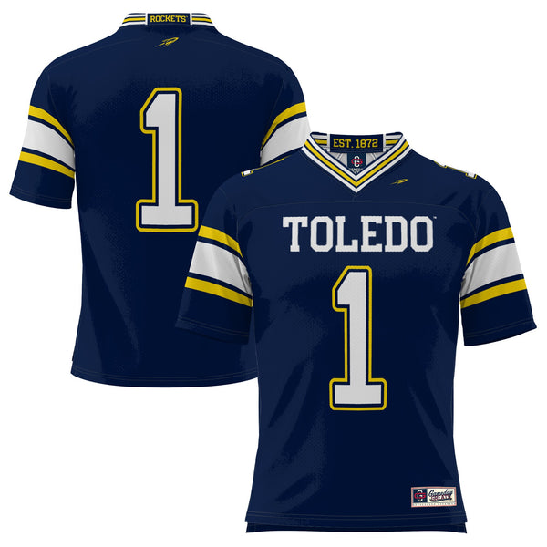 #1 Toledo Rockets Endzone Football Jersey - Navy