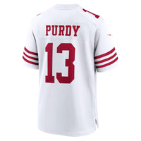 San Francisco 49ers Brock Purdy White Game Player Jersey