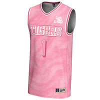 #1 LSU Tigers Lightweight Basketball Fashion Jersey - Pink