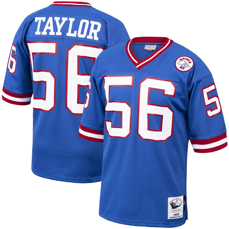 New York Giants 1986 Lawrence Taylor Royal Authentic Throwback Retired Player Jersey
