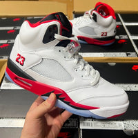 High Top Sneakers, White Black Red Colorway, Lace Up Design, Casual Gift for Sneaker Fans