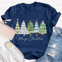 Festive Christmas Tree Shirt, Merry Christmas Tree T-Shirt, Retro Holiday Graphic Tee, Winter Xmas Pullover Tee, Christmas Present
