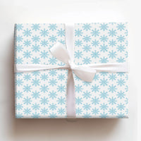 Winter Wonderland Gift Wrap, Light Blue Snowflake Wrapping Paper, Blue Snowflake Present Paper, Holiday Wrapping Paper, Christmas Gift Wrap