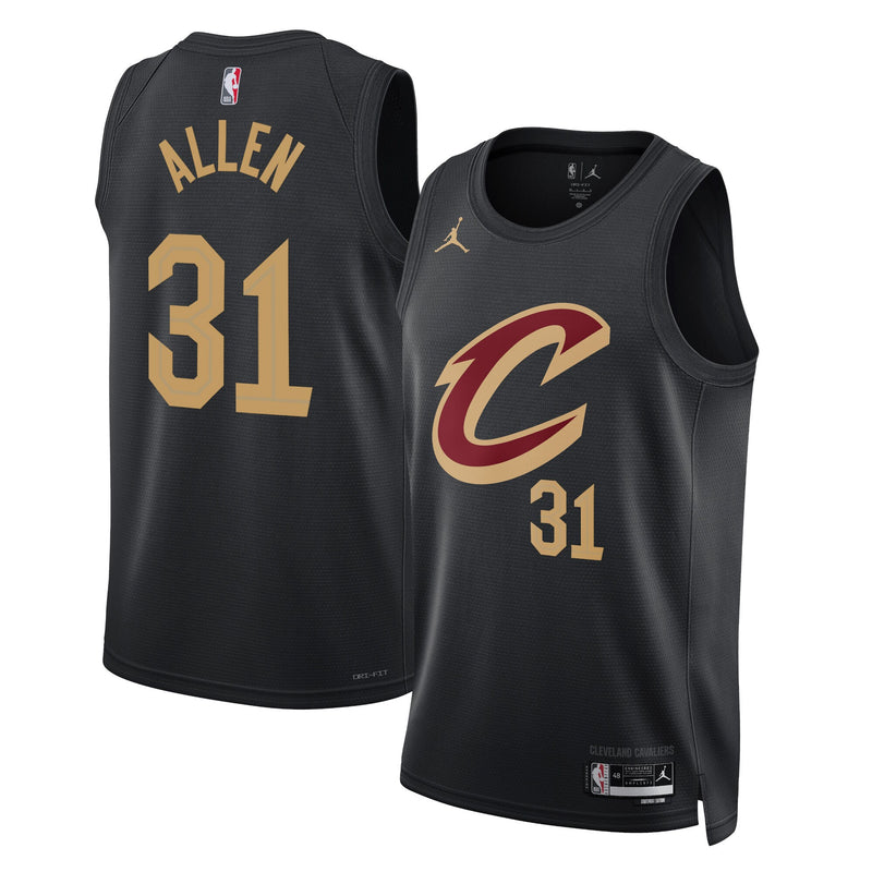Cleveland Cavaliers Statement Edition Swingman Jersey - Black - Jarrett Allen