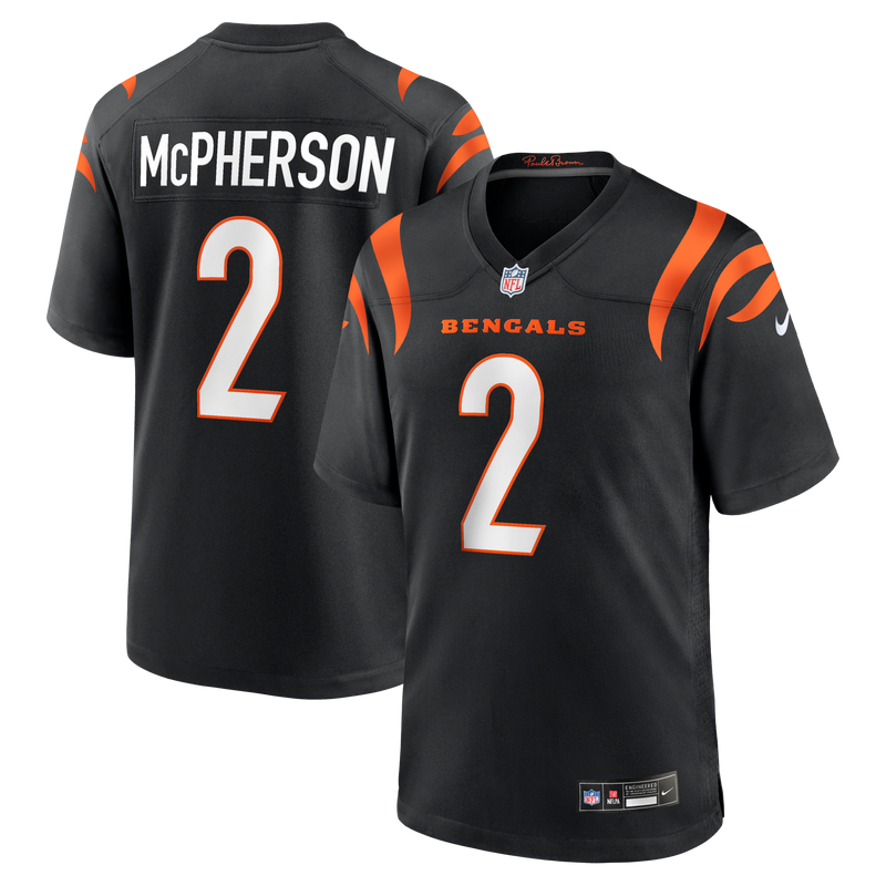 Cincinnati Bengals Evan McPherson Black Game Jersey