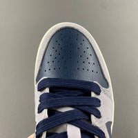 Low Top Sneakers, Blue Brown Colorway, Lace Up Design, Casual Gift for Sneaker Fans