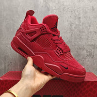 Mid Top Sneakers, Red Colorway, Lace Up Design, Casual Gift for Sneaker Fans