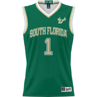 #1 South Florida Bulls Lightweight Basketball Jersey - Green