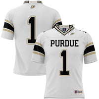 #1 Purdue Boilermakers Endzone Football Jersey - White