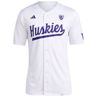 Washington Huskies Team Baseball Jersey - White