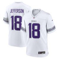 Minnesota Vikings Justin Jefferson White Alternate Game Player Jersey
