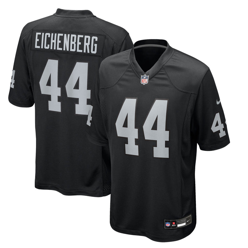 Las Vegas Raiders Tommy Eichenberg Black Team Game Jersey