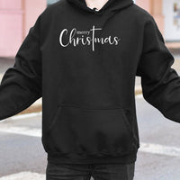 Religious Faith Hoodie, Christian Cross Christmas Hoodie, Merry Christmas Hooded Sweatshirt, Jesus Holiday Hoodie, Christian Present