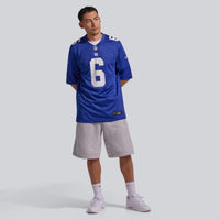 New York Giants Jaxson Dart Royal Team Game Jersey