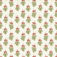 Botanical Holiday Gift Wrap, Mistletoe Christmas Wrapping Paper, Festive Greenery Wrapping Paper, Winter Season Gift Wrap Roll for Family