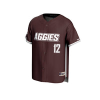 Texas A&M Aggies Lightweight Baseball Jersey - Maroon