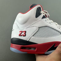 High Top Sneakers, White Black Red Colorway, Lace Up Design, Casual Gift for Sneaker Fans